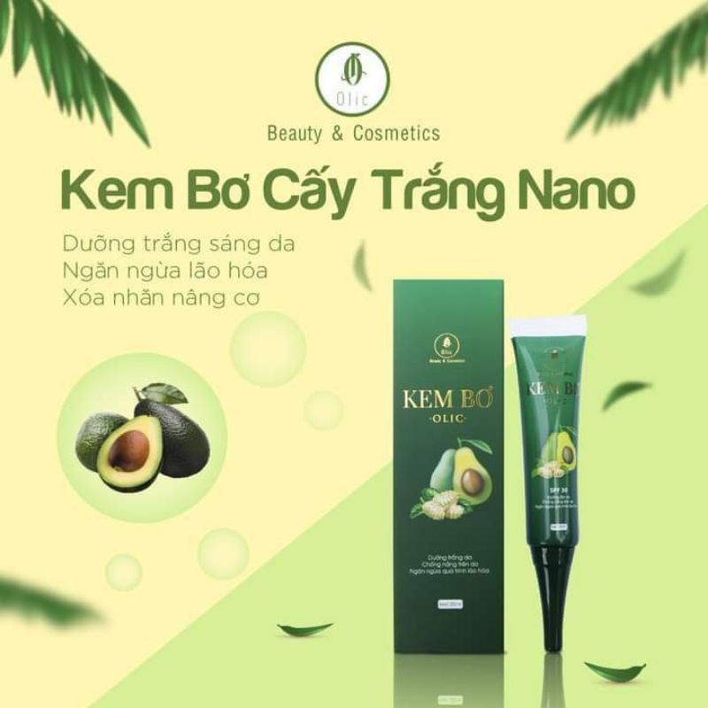 Kem bơ cấy trắng Olic