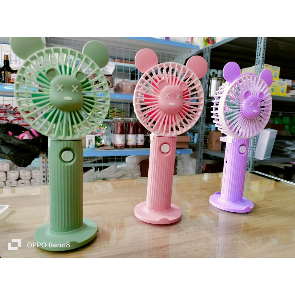 Quạt Cầm Tay Mini Gloommy Bear Gấp Gọn  Siêu Khỏe Pin Trâu, Quạt Tích Điện