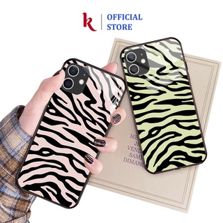 Ốp lưng iphone kính cao cấp ngựa vằn 2 màu case 14plus 14 pro max 13 12 promax 11 mini 6 6s 7 8 plus x xr xs Se