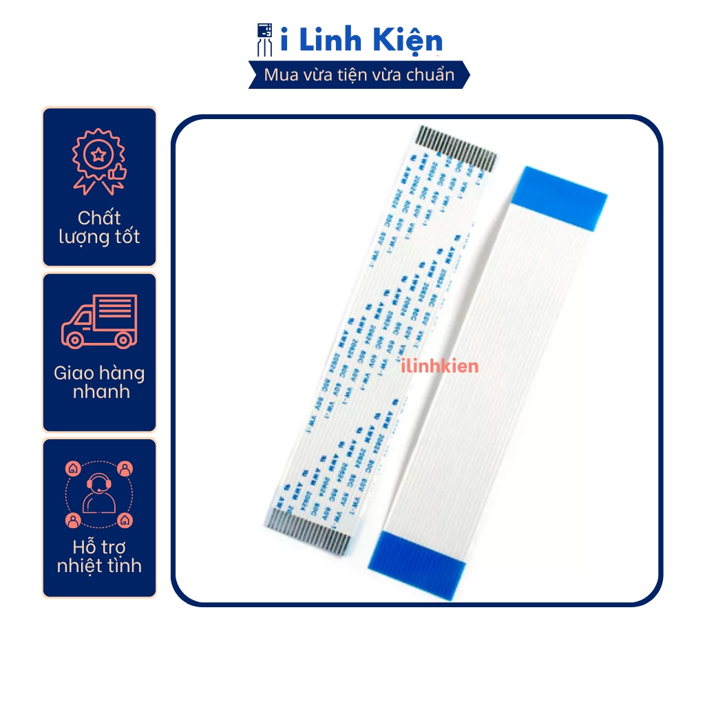 Cáp FFC 16P thuận 1.0mm dài 20cm