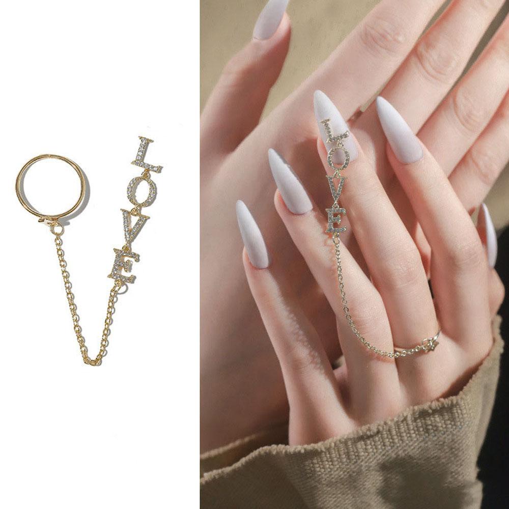 Nhẫn Trang Trí Móng Tay Nghệ Thuật Thời Trang Dành Cho Nữ