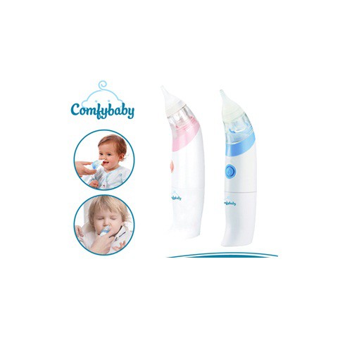 [Mã FMCGM100 - 10% đơn 500K] Máy hút mũi tự động Comfy baby hồng - xanh