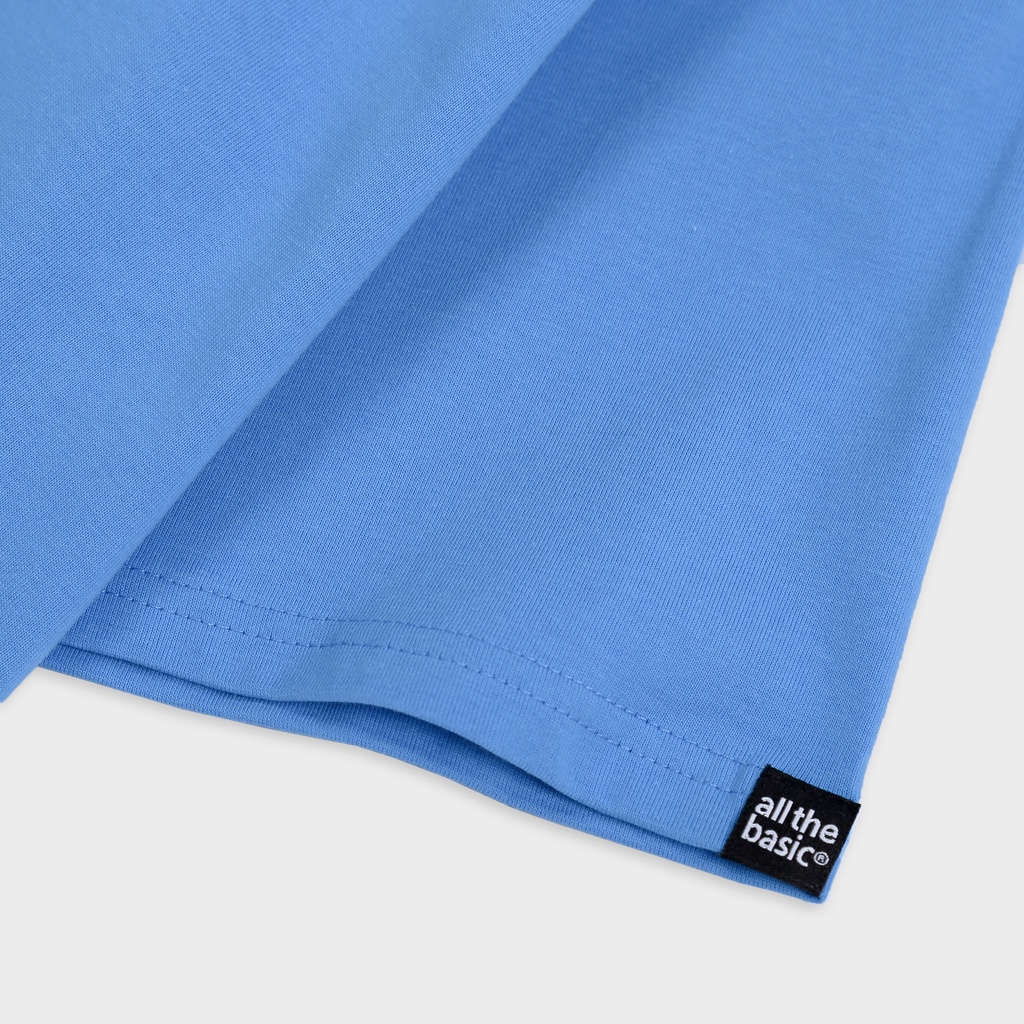 100% cotton  , Áo thun form rộng local brand All The Basic - Brushing Tee - Xanh Pastel