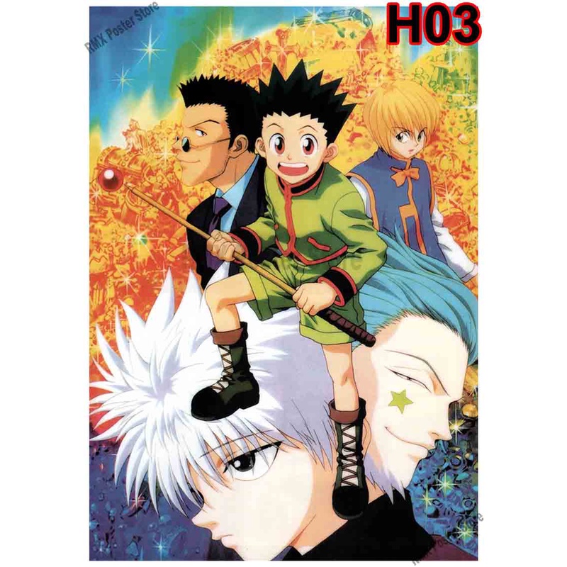 Tranh Giấy Dán Tường In Hình Anime Hunter X Hunter Trang Trí Phòng Khách / Quán Bar