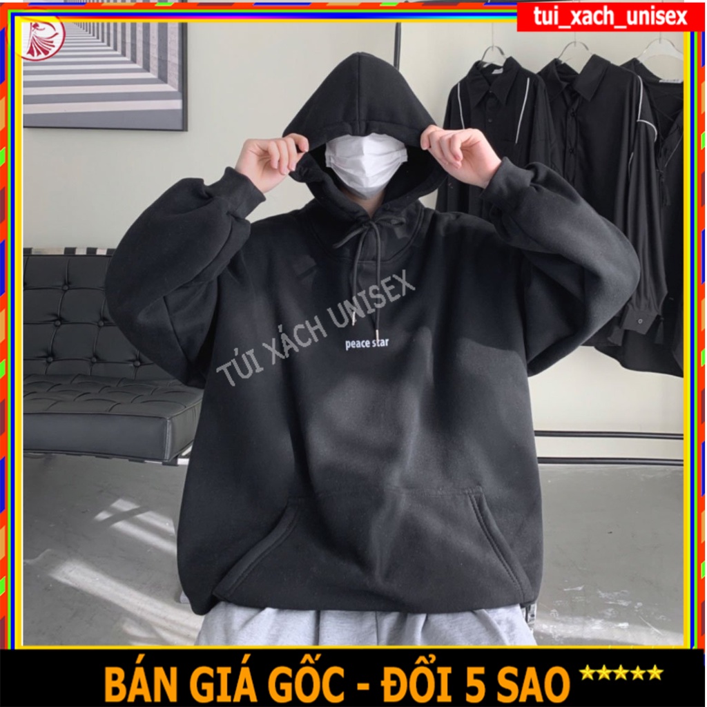 ❤️ GIÁ SỈ ❤️ ÁO CẶP HOODIE - ÁO KHOÁC NỈ NGOẠI PEACE SIÊU HÓT MÀU ĐEN CHỐNG NẮNG TỐT