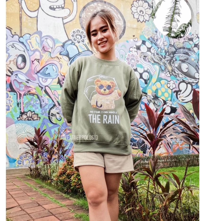 Sj✧ Áo Sweater In Hình Gấu Mưa Size M-XXL Cho Nam Và Nữ