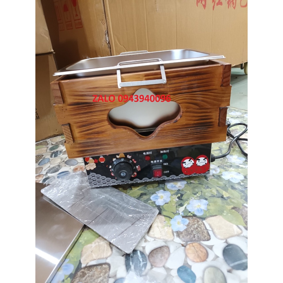 Nồi oden 9 ngăn nhúng lẩu xiên que dùng điện 220V-Bảo hành 1 năm