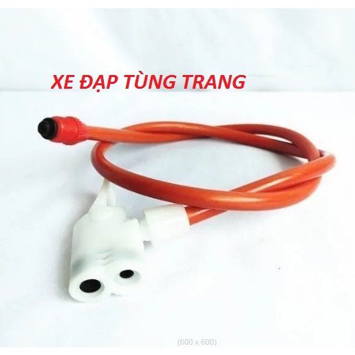 Dây bơm kèm đầu vòi bơm xe đạp xe máy loại tốt chống cong gẫy mủn