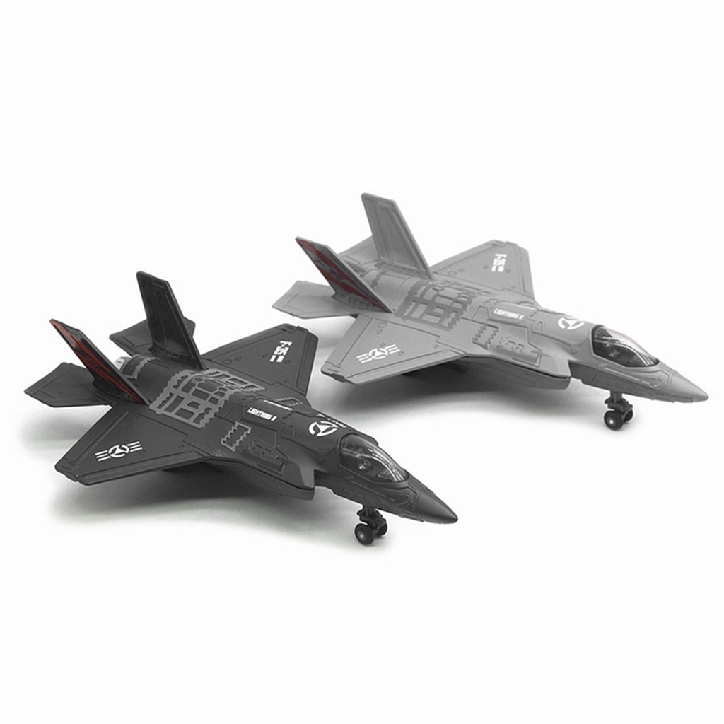 Mô Hình Máy Bay Chiến Đấu F-35 Bằng Hợp Kim Cỡ Lớn Có Đèn LED Và Nhạc Độc Đáo