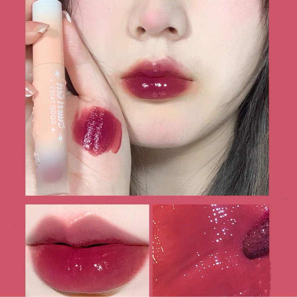 Son tint bóng nơ GOGO TALES mềm môi căng mọng Sweet Girl Mirror Light Lip Dew hot trend lâu trôi Gogotales GT271 GOGO84