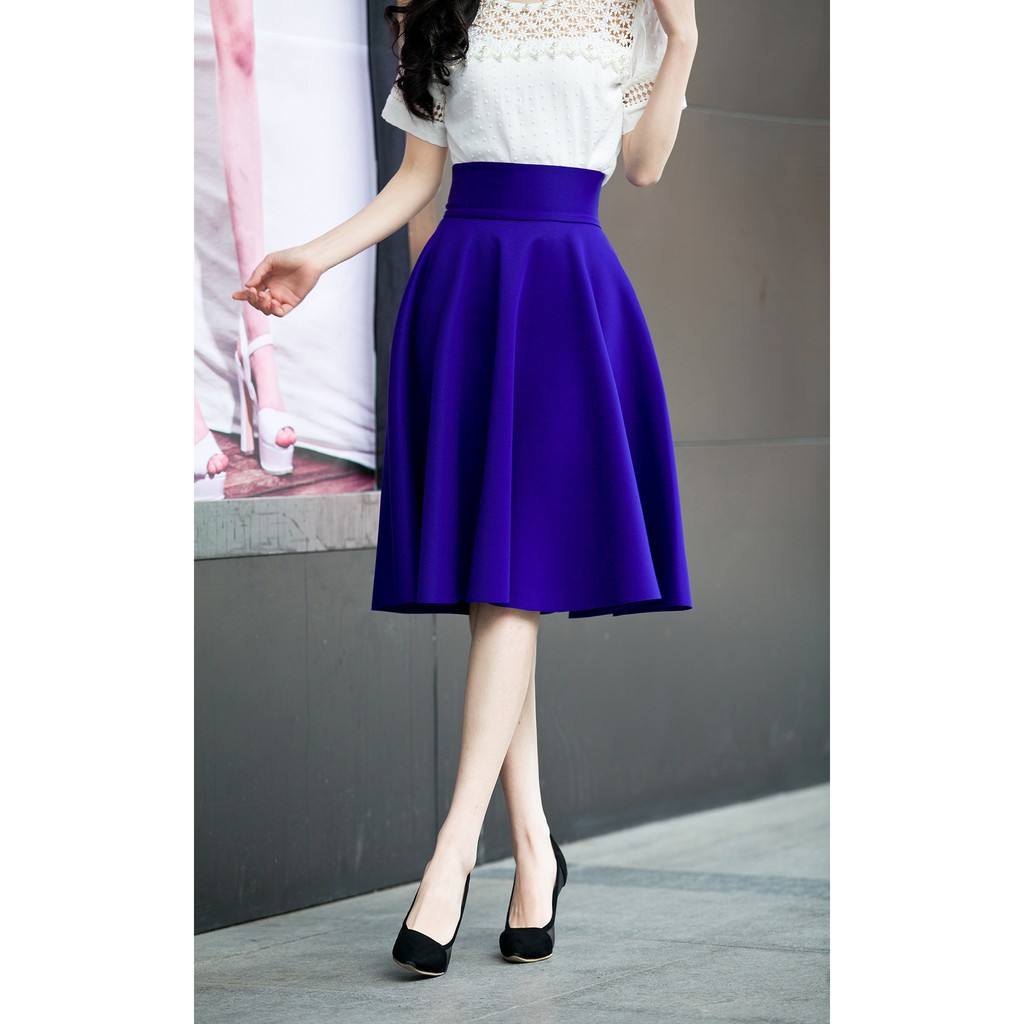 Chân Váy Xòe Vintage C20 Đỏ Đô | BigBuy360 - bigbuy360.vn