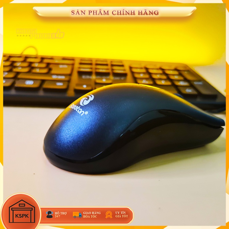 BỘ BÀN PHÍM CHUỘT MÀU ĐEN CÓ DÂY GIÁ RẺ KSPK BTD6800