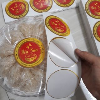 30 tem decal dán hộp hoa mai YSCC