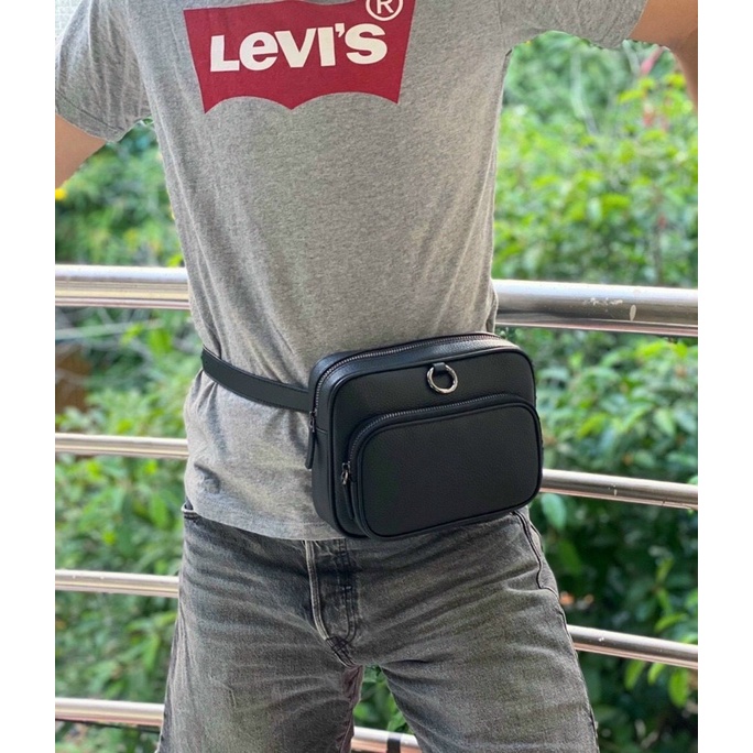 Túi đeo chéo bao tử nam nữ Pedro hộp unisex Da mềm đẹp