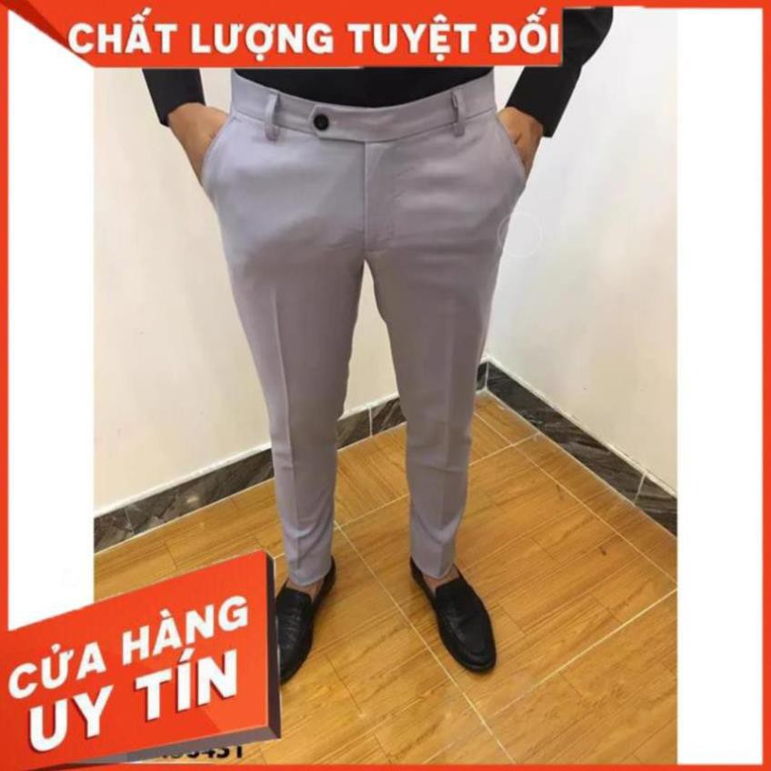 Quần Âu Nam Hàn Quốc Công Sở Cao Cấp - Chất vải co giãn 4 chiều, dày dặn với 5 màu tùy chọn D