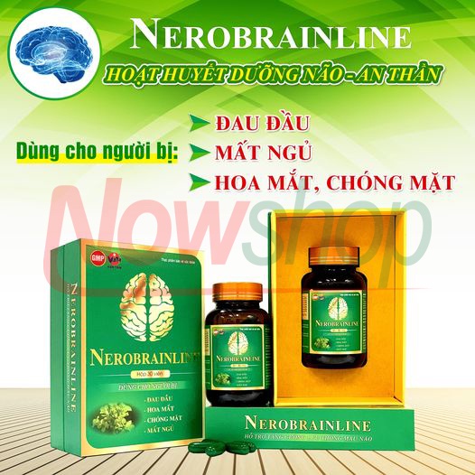 Viên Uống Bổ Não Nerobrainline Vạn Tam Giúp Hoạt Huyết Tăng Tuần Hoàn Máu Lên Não Giảm Đau Đầu Hoa Mắt Mất Ngủ Hiệu Quả