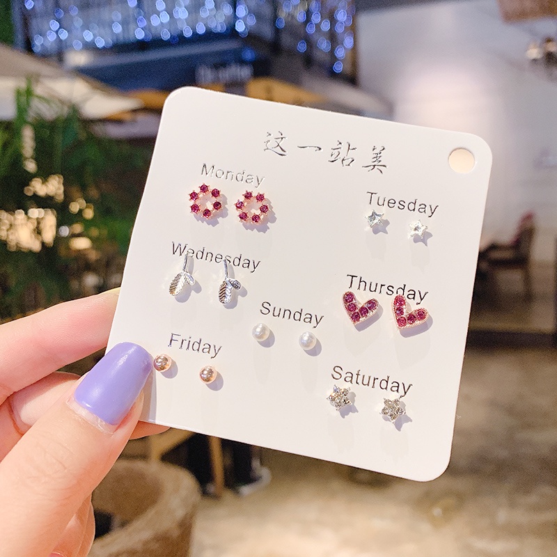 Korean Earrings Set  Minimalist Design Earring Set Fashion Earrings for Women