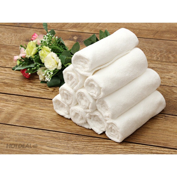 Khăn cotton trắng Cao Cấp Xuất Khẩu Nhật