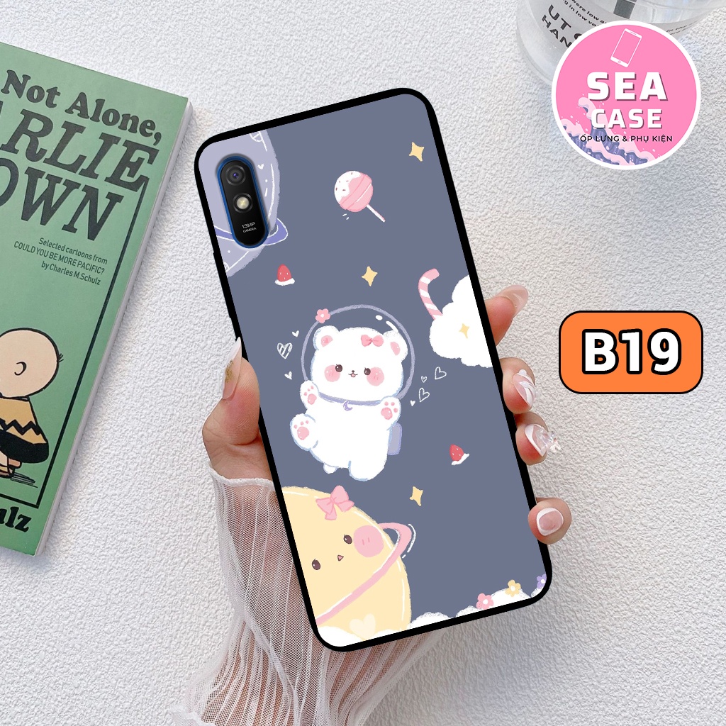 Ốp lưng XIAOMI REDMI 9A hình gấu đáng yêu,dễ thương – ốp nhựa chống trầy,chống va đập