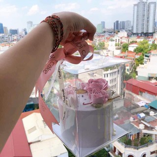 Set 10 hộp đựng bánh gato mini đáy 15/18 cao 18cm