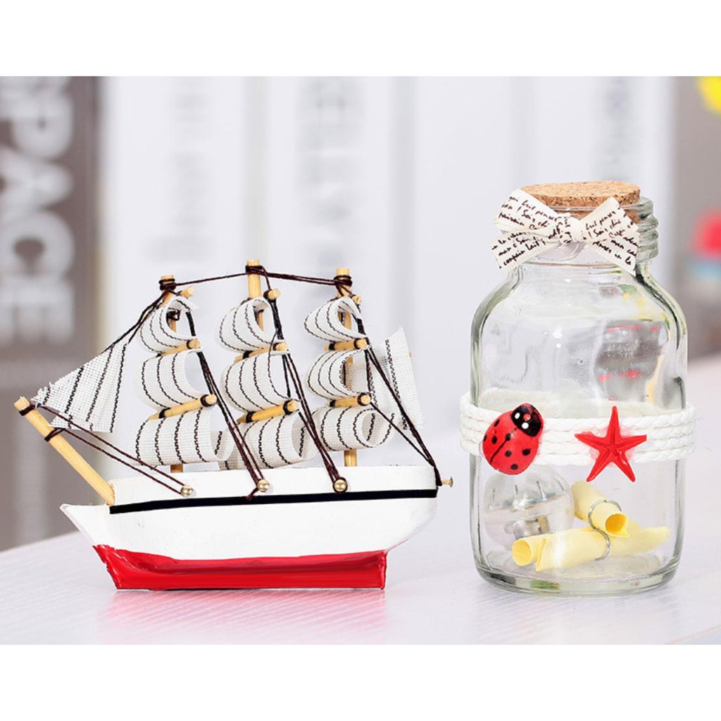 Hộp quà tặng thuyền buồm phát sáng làm quà tặng, vật trang trí, phong thuỷ cực ý nghĩa phát tài phát lộc Dma store | BigBuy360 - bigbuy360.vn