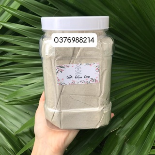 Hũ 1kg Bột đậu đen xanh lòng rang nguyên chất uống đẹp da, giảm cân, bổ máu