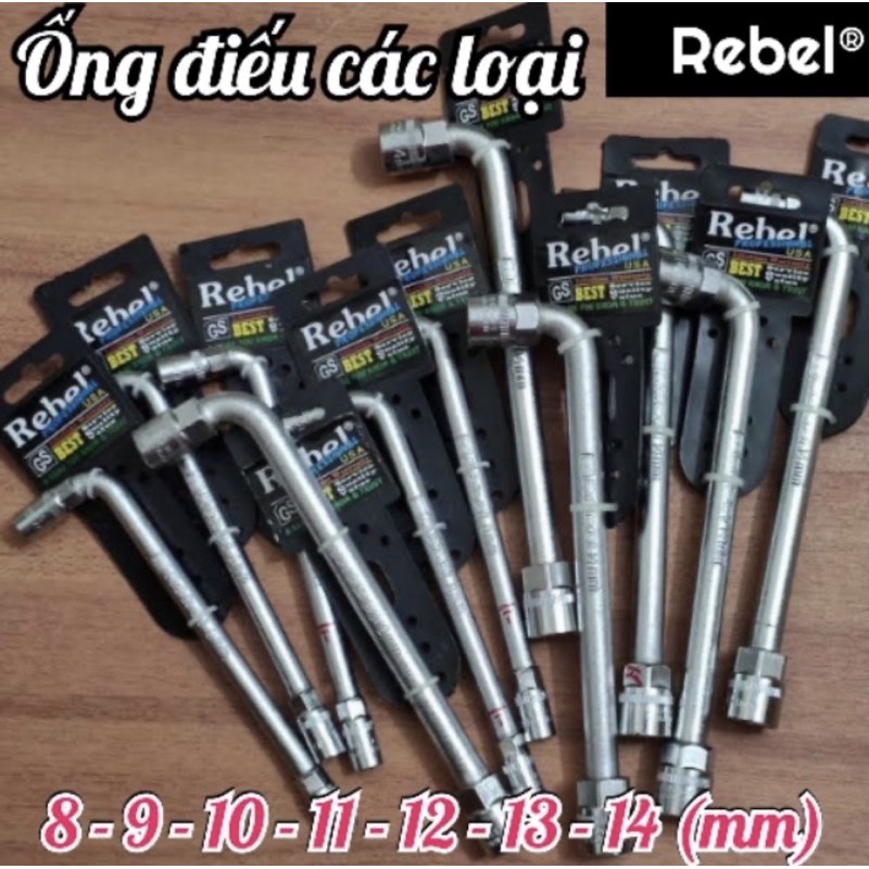 Cần điếu - Ống điếu cao cấp đạt chuẩn USA Rebel - 8, 9, 10, 11, 12, 13, 14mm