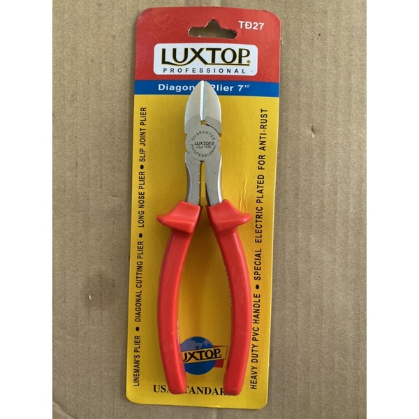 Kìm Điện 7”, kìm Cắt 7”, Kìm Nhọn 7” LUXTOP chính hãng