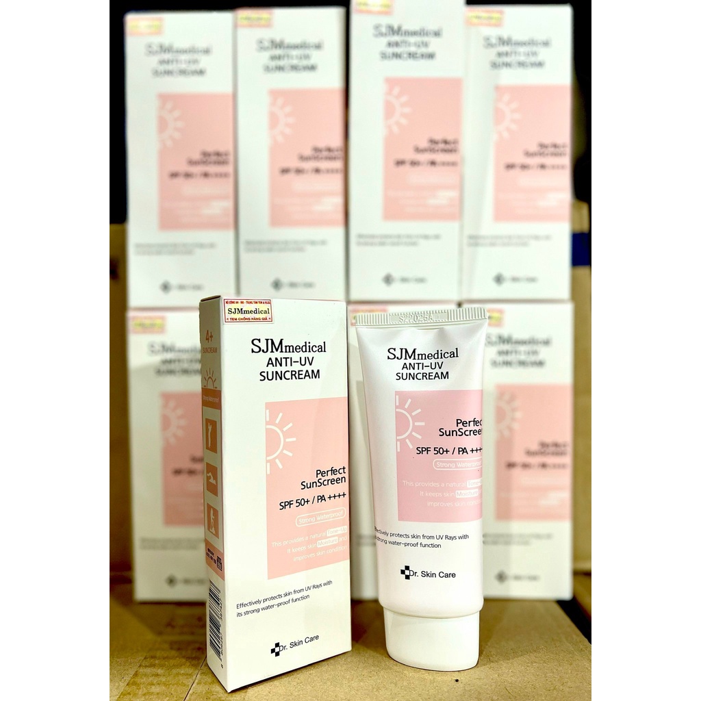 Kem Chống Nắng, Dưỡng Ẩm, Trắng Da SJM Medical ANTI-UV SUNCREAM SPF50+/PA++++ 60g