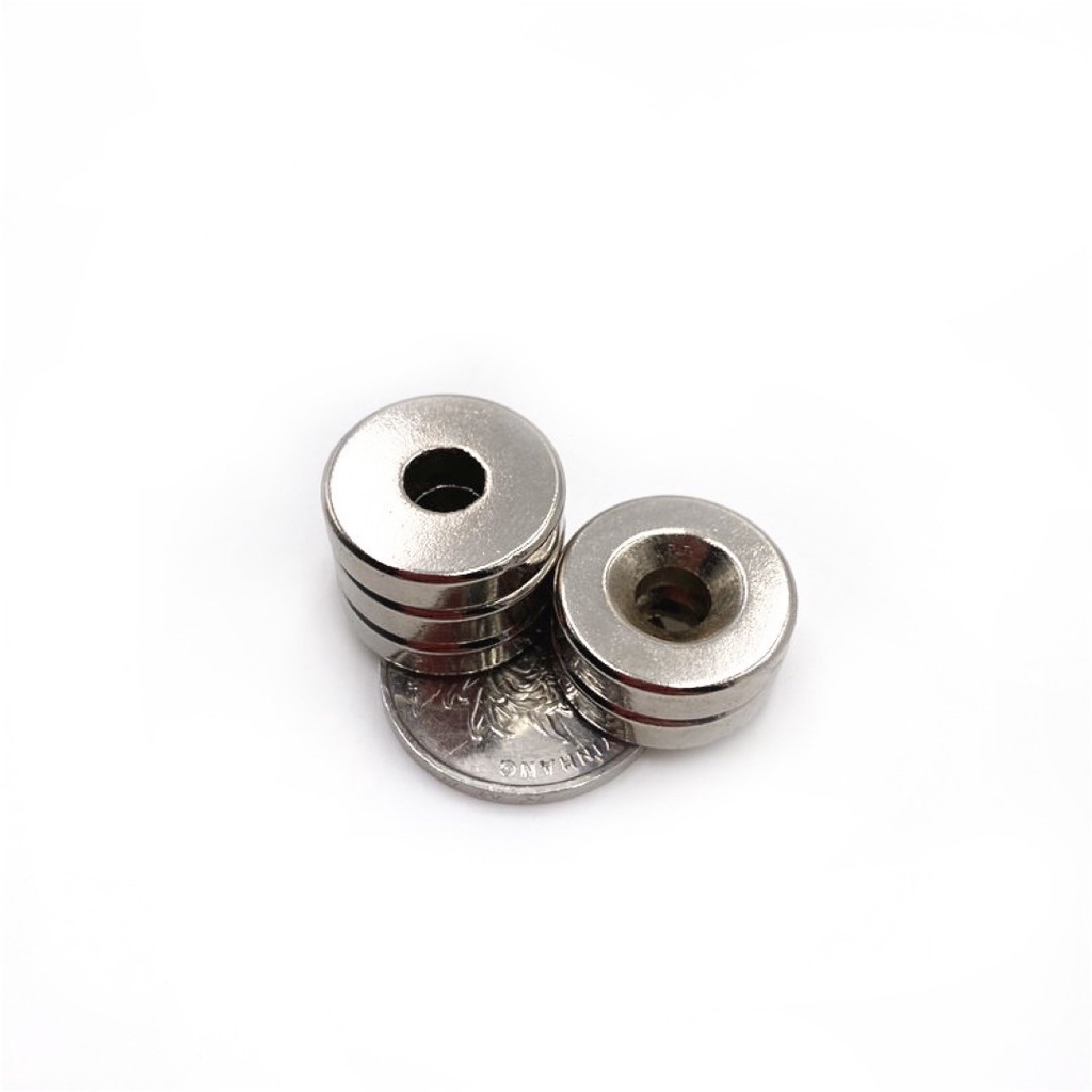 Nam Châm Hít Bi 20x5 mm hình trụ có lỗ 5mm - DATA SlingShot