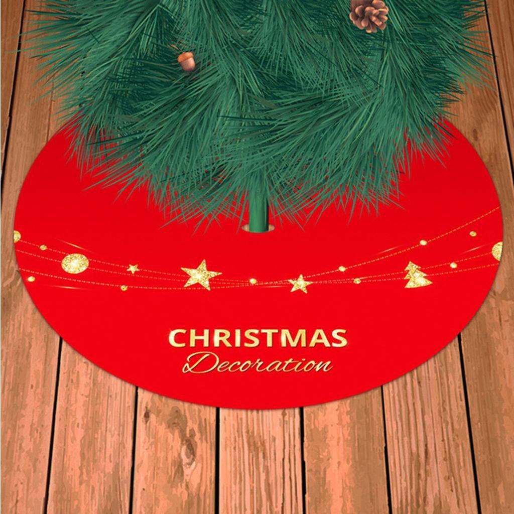 YIYU Vỏ Bọc Thảm Trải Sàn Trang Trí Giáng Sinh / Năm Mới Có Thể Tái Sử Dụng 90Cm