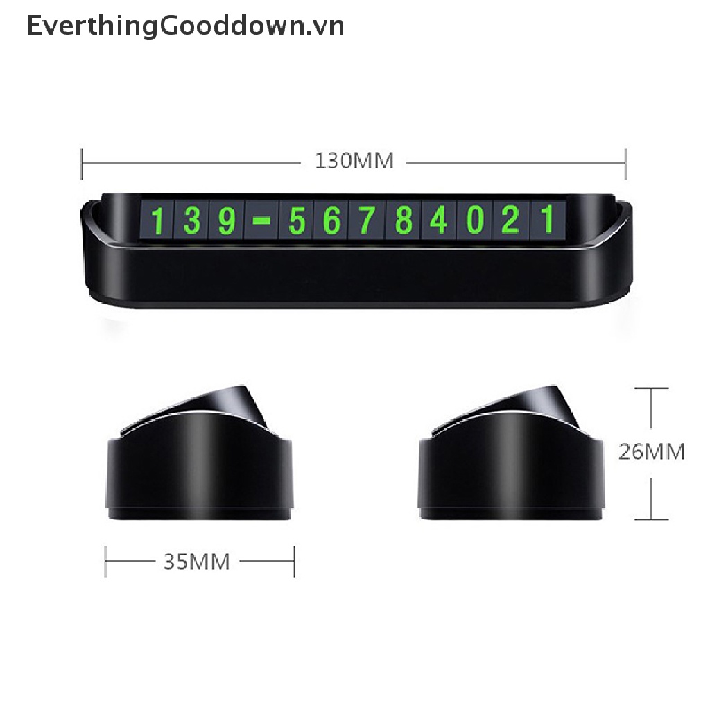 Bộ Thẻ Đậu Xe Hiển Thị Số Điện Thoại 13x2.5cm