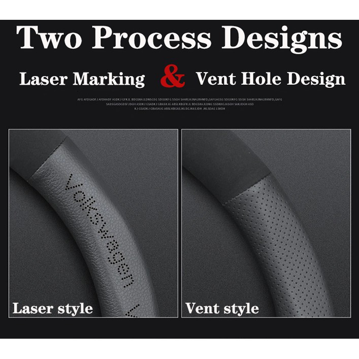 Vỏ Bọc Vô Lăng Xe Hơi Bằng Da In Logo Sợi Carbon Cho Volkswagen Vw Beetle Golf Jetta Passat Polo Tiguan Scirocco Vento Phaeton Bora