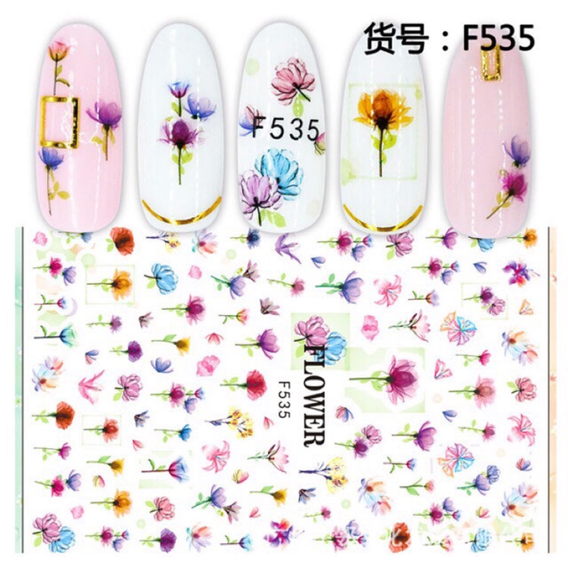 Sticker dán móng trang trí đẹp