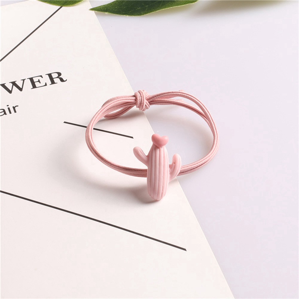 Dây buộc tóc cao su co giãn thiết kế kiểu dáng hoạt hình dễ thương cho nữ