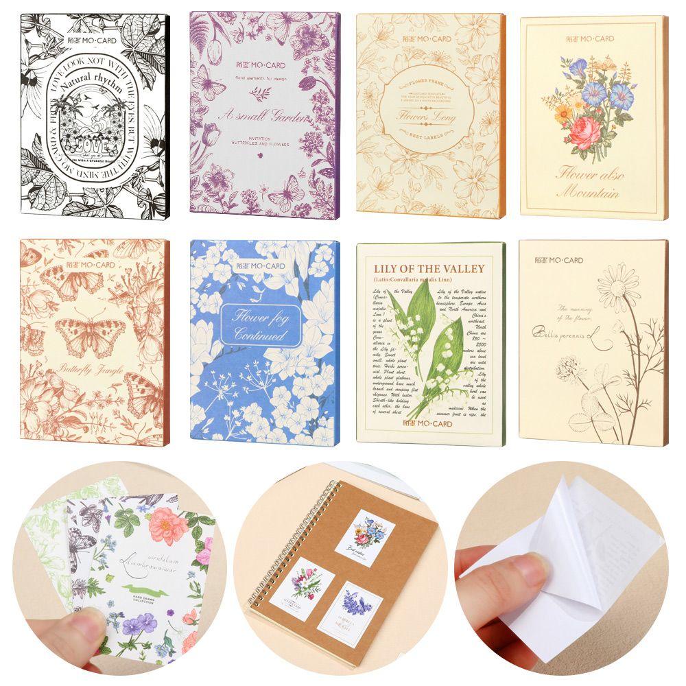 Miếng Dán Trang Trí Kiểu Vintage 8 Kiểu Xinh Xắn