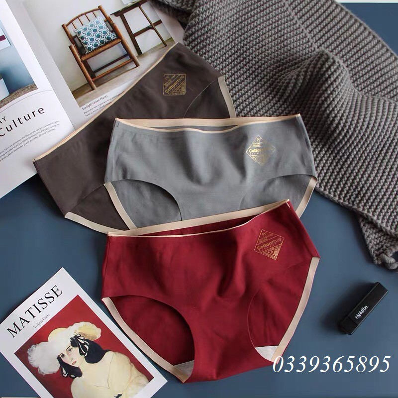 Quần Lót Cotton Ép Viền Kháng Khuẩn