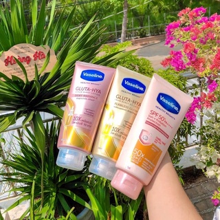 Sữa dưỡng thể trắng da vaseline 50x 10x spf 50+ thái lan