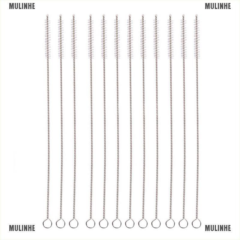 Mới Set 2 Cọ Vệ Sinh Ống Hút 17cm Bằng Thép Không Gỉ