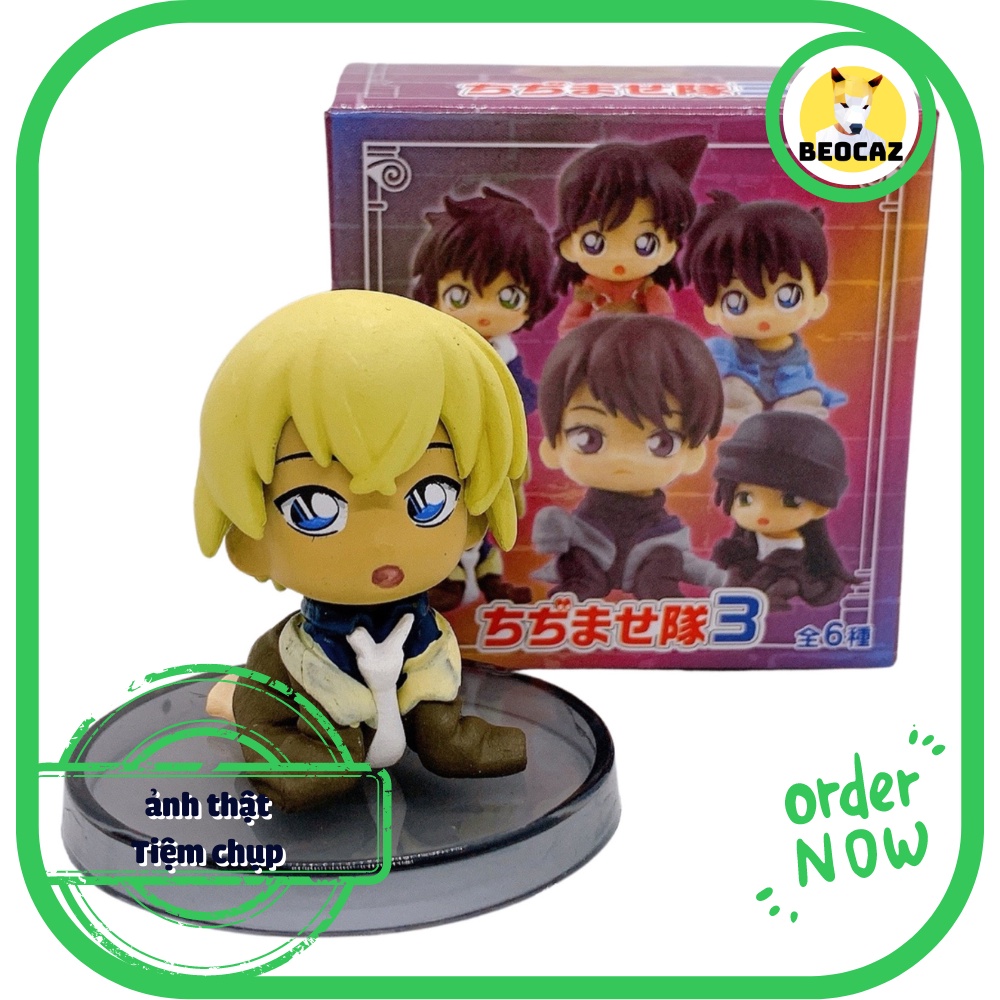 Set mô hình Conan Shinichi Ran Thám Tử Lừng Danh dễ thương unoff full box quà tặng trang trí trưng bày đồ chơi Beocaz