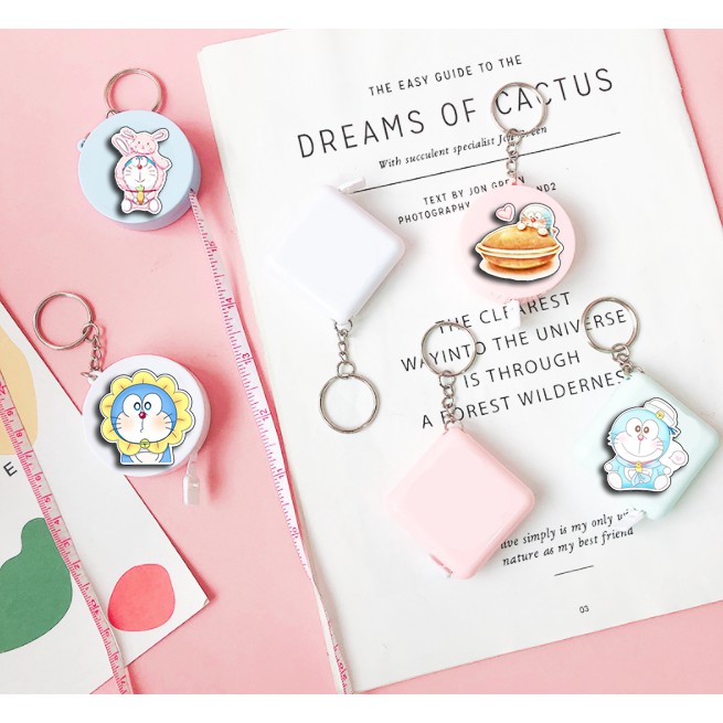 Móc chìa khoá kèm thước dây doremon MKTD7 cute dễ thương hoạt hình thần tượng