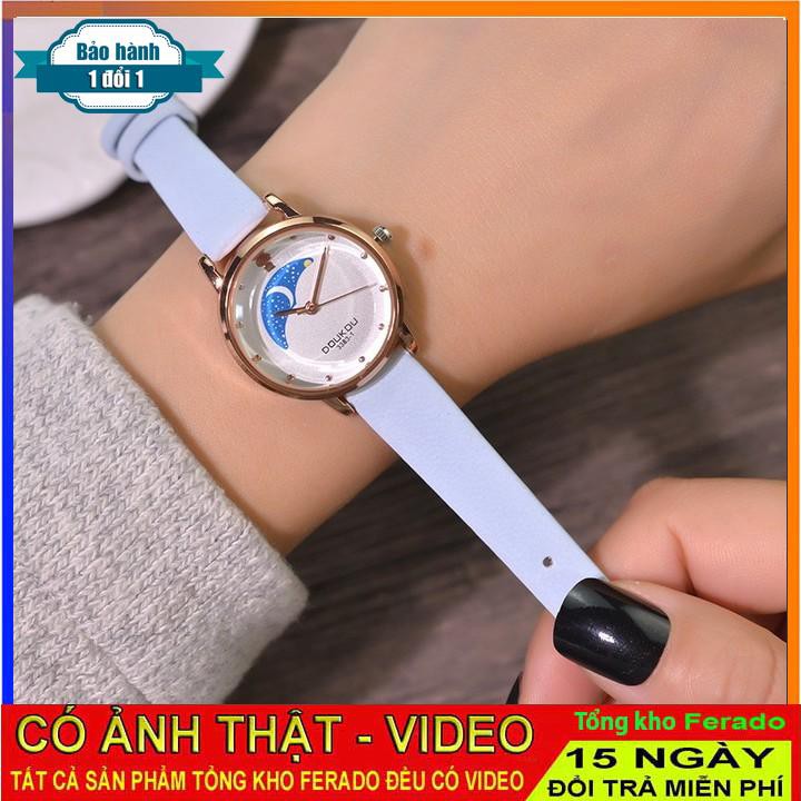 [ xả kho ] Đồng hồ nữ Doukou 66993 dây da cao cấp