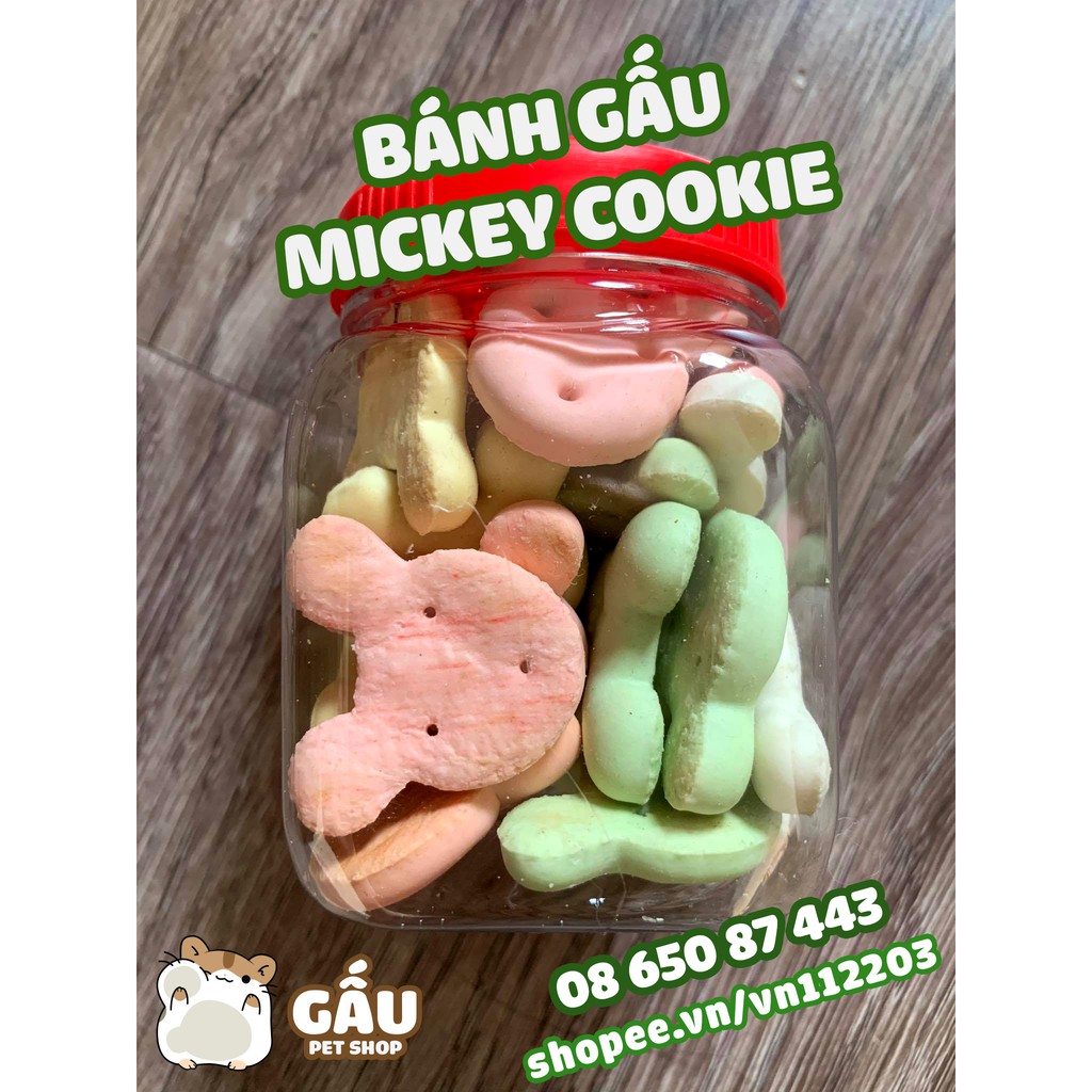 Bánh Gấu Mickey Cookie cho Hamster / Chó / Mèo