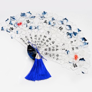 Decal hình trong suốt làm resin quạt