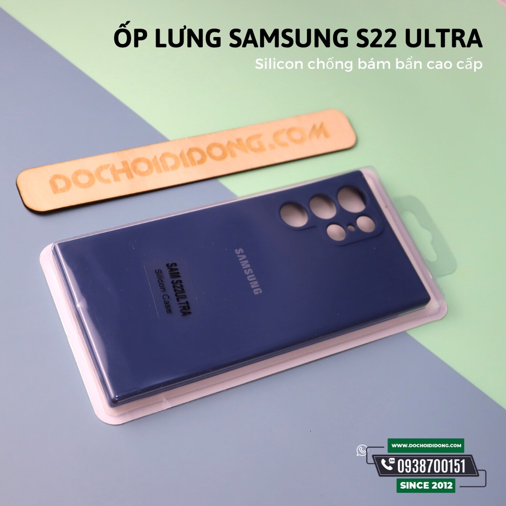 Ốp Lưng Samsung S22 Ultra Silicon Chống Bẩn Cao Cấp