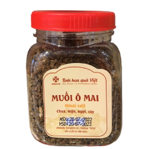 Muối Ô Mai Hồng Lam - Vị Mặn Ngọt Cam Thảo - Hộp 100g