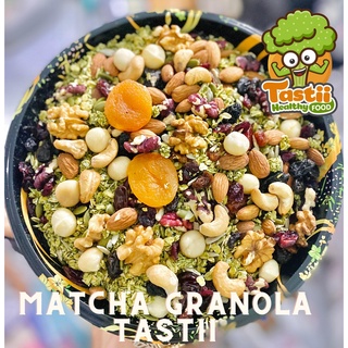  Ngũ cốc granola yến mạch sấy vị matcha mix 12 loại hạt và trái nhập khẩu chất lượng loại 1 ăn kiêng giảm cân 