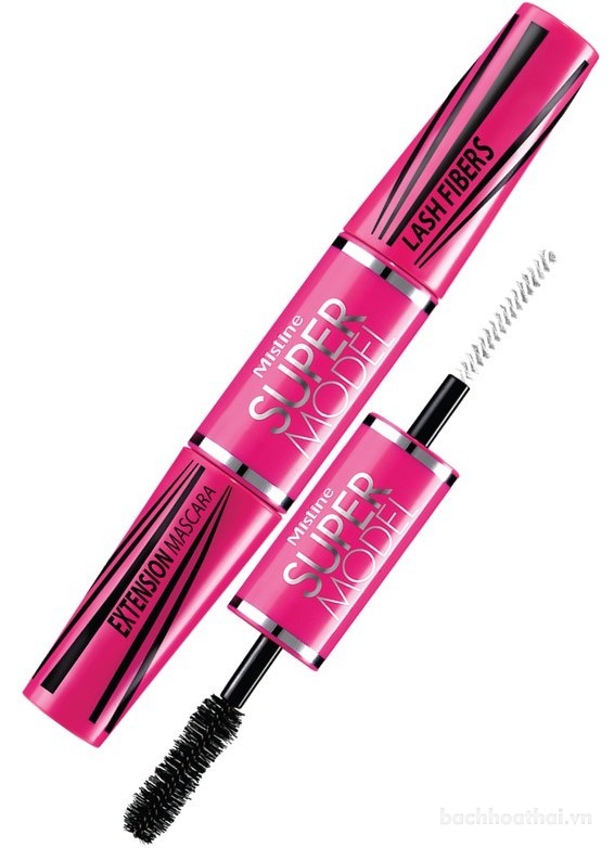 Cây Mascara 4D 2 in 1 Mistine Super model Miracle Lash Thái Lan