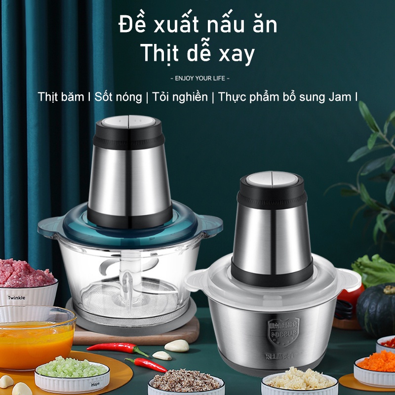 Máy Xay Thịt Đa Năng ó Thể Xay Đá, Rau Củ Quả, Ngũ Cốc Đa Năng- Thiết bị xay trộn nghiền -Hạn bảo hành 3 tháng