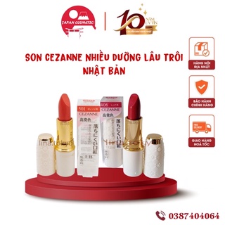 Son Cezanne Lasting Lip Color 501 - 406 siêu lì dưỡng môi mềm mịn nội địa nhật